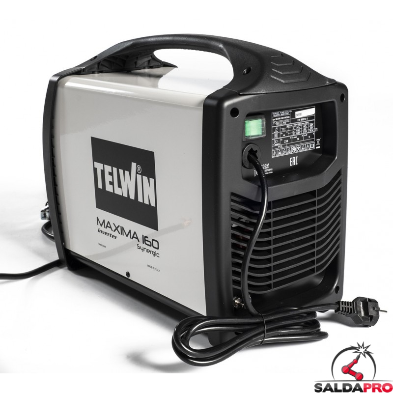 Saldatrice Inverter Telwin Maxima 160 Synergic 230V Saldatura MIG-MAG