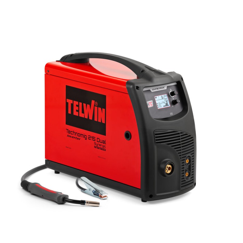 Saldatrice Inverter multiprocesso Telwin TECHNOMIG 215 DUAL SYNERGIC 230V