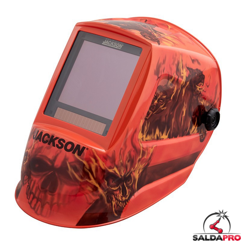 Maschera per saldatura Jackson Safety Hellfire con ADF 100x92mm protezione DIN 3, 5-13