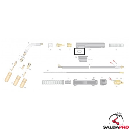 Micro Switch per impugnatura torce TRGK® 300A - 400A - 500A