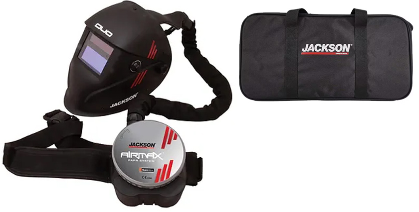 Dotazione maschera saldatura DUO con respiratore Airmax Jackson Safety